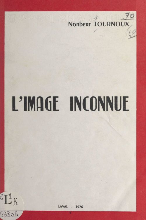 ebook cover of L'image inconnue, by Norbert Tournoux