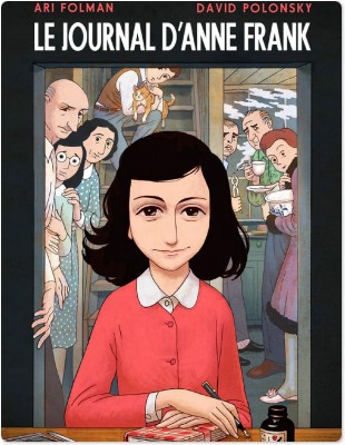 ebook cover of Le Journal d'Anne Frank - Roman graphique, by Anne Frank, Ari Folman, David Polonsky
