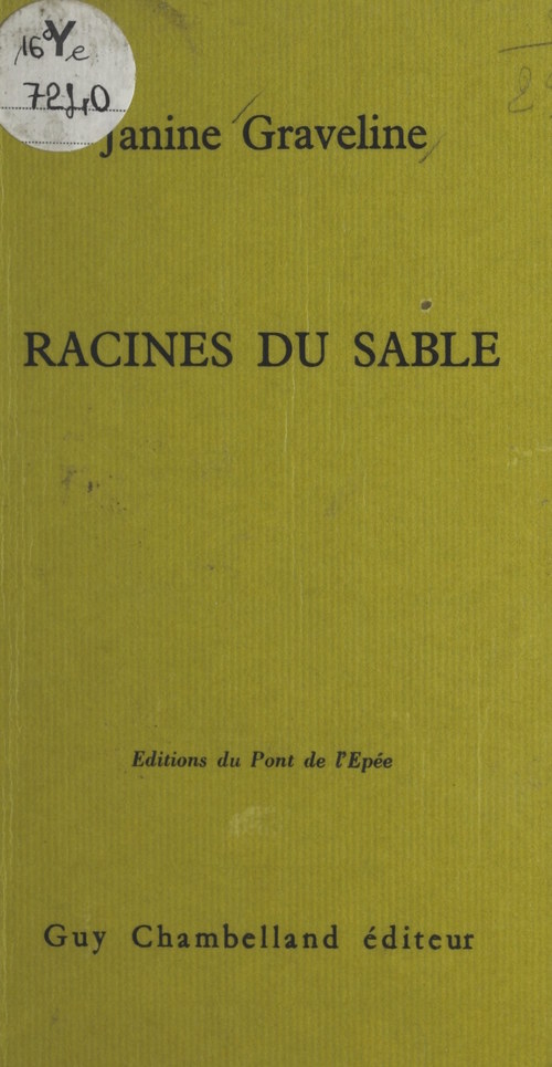 Couverture ebook de Racines du sable, de Janine Graveline