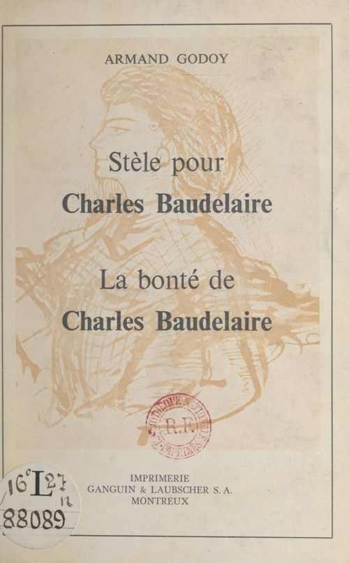 Couverture ebook de Stèle pour Charles Baudelaire, de Armand Godoy
