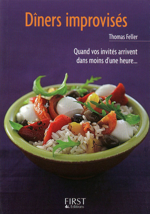 Couverture ebook de Le petit livre de - diners improvisés, de Thomas Feller