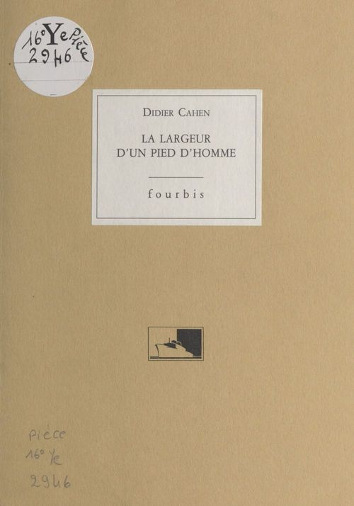 Couverture ebook de La largeur d'un pied d'homme, de Didier Cahen