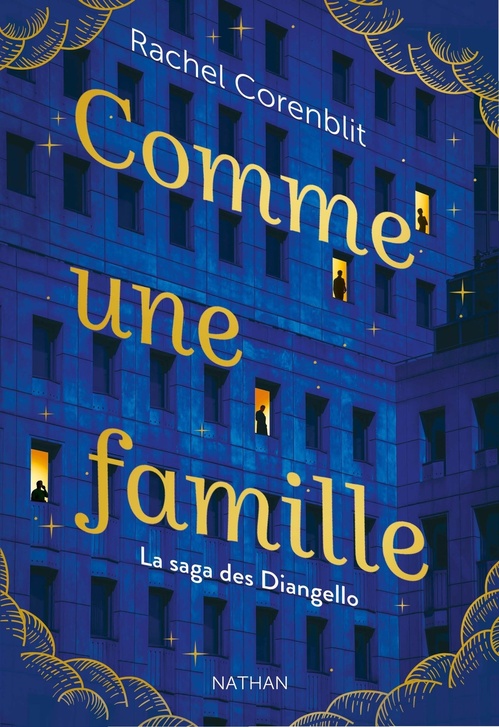 Couverture ebook de Comme une famille - La saga des Diangello, de Rachel Corenblit