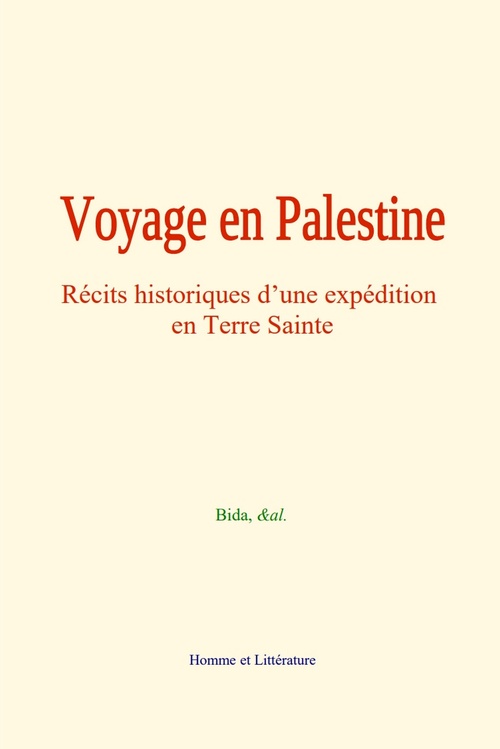 ebook cover of Voyage en Palestine, by &Al., Bida