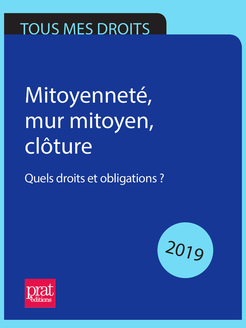 ebook cover of Mitoyenneté, mur mitoyen, clôture 2019, by Emmanuele Vallas, Sylvie Lacroux