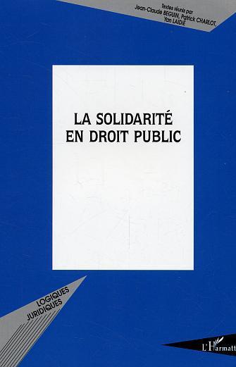 ebook cover of La solidarité en droit public, by Collectif