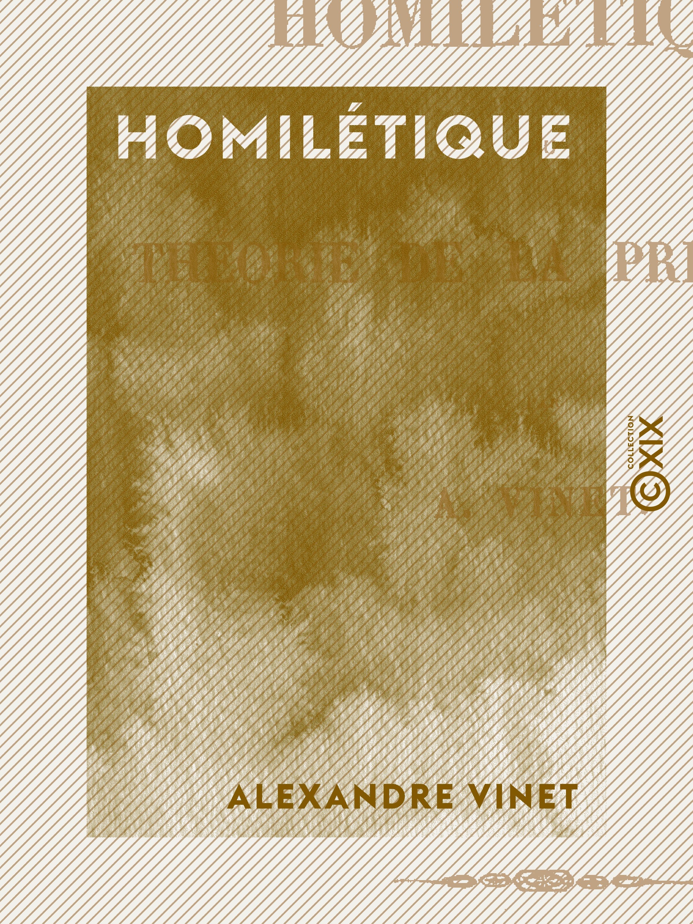 Couverture ebook de Homilétique, de Alexandre Vinet