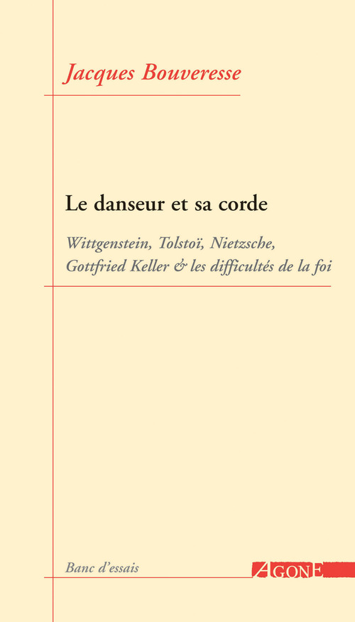 Couverture ebook de Le Danseur et sa corde, de Jacques Bouveresse
