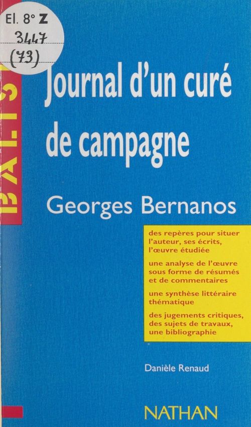 ebook cover of Journal d'un curé de campagne, by Daniele Renaud