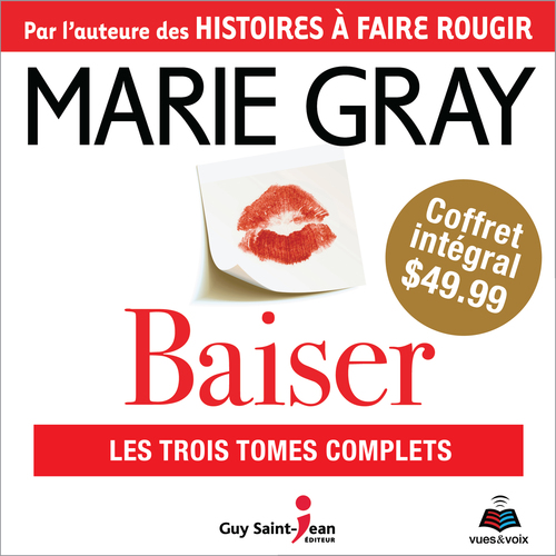 Couverture audiobook de Baiser - coffret intégral, de Marie Gray