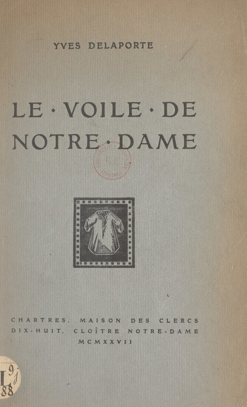 ebook cover of Le voile de Notre-Dame, by Yves Delaporte
