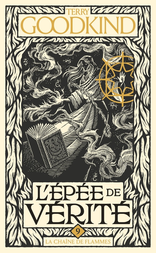 ebook cover of L'Épée de vérité, T9 : La Chaîne de flammes, by Terry Goodkind