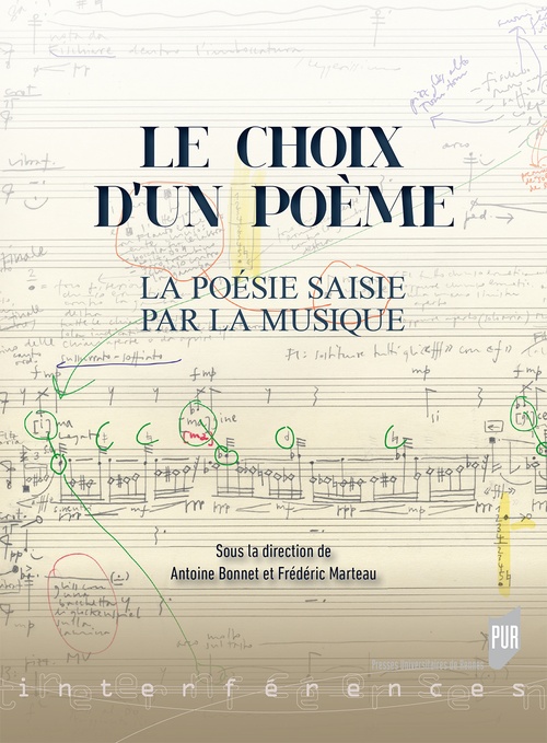 ebook cover of Le choix d'un poème - La poésie saisie par la musique, by Antoine Bonnet