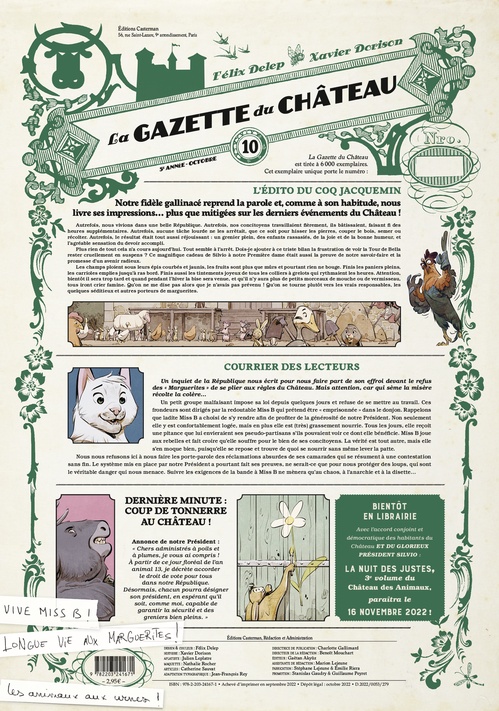 Couverture ebook de La Gazette du Château (Tome 10), de Félix Delep, Xavier Dorison