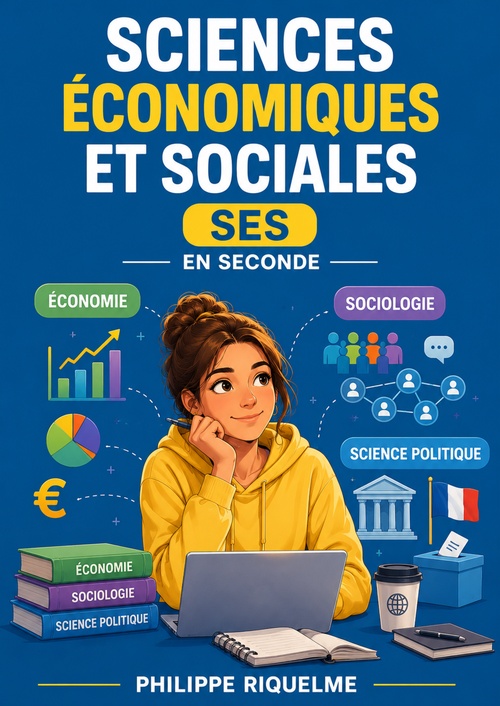 ebook cover of Sciences économiques et sociales : SES en Seconde, by Philippe Riquelme