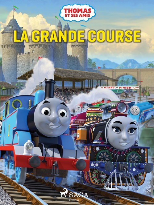 Couverture ebook de Thomas et ses amis - La Grande Course, de Mattel