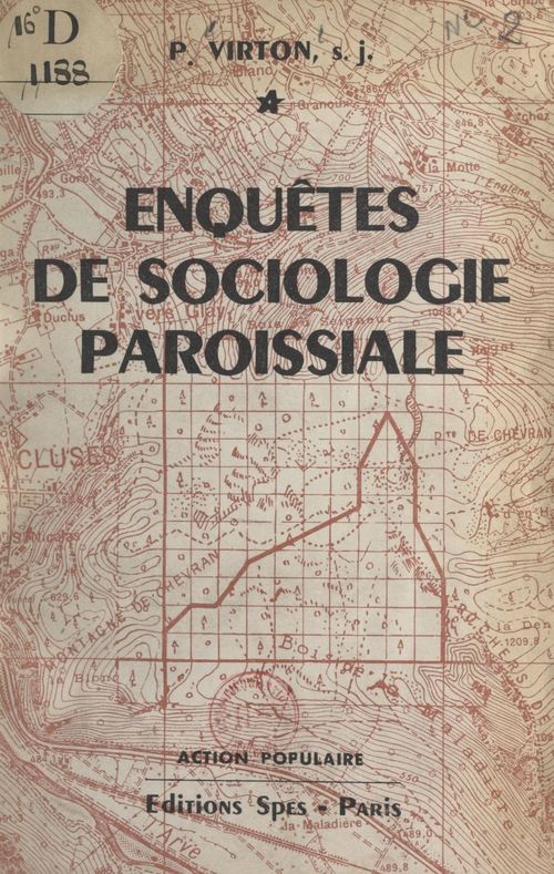 Couverture ebook de Enquêtes de sociologie paroissiale, de Paul Virton