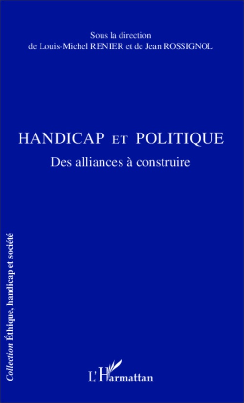 ebook cover of Handicap et politique, by Louis-Michel Renier, Jean Rossignol