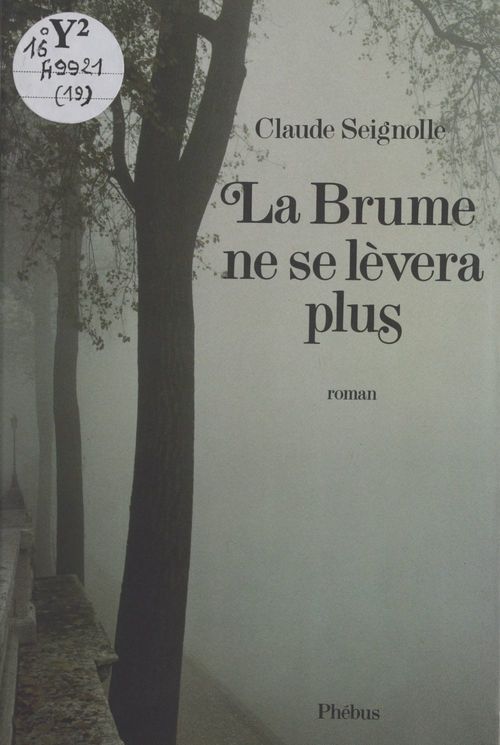 Couverture ebook de La brume ne se lèvera plus, de Claude Seignolle