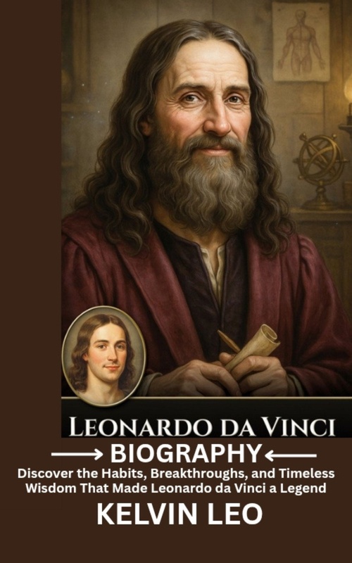 Couverture ebook de Leonardo da Vinci Biography, de Kelvin Leo
