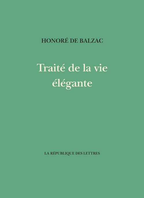 ebook cover of Traité de la vie elegante, by Honoré de Balzac
