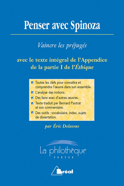 ebook cover of Penser avec Spinoza, by Eric Delassus