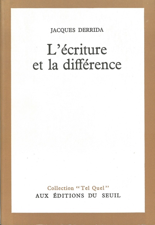 Couverture ebook de L'Ecriture et la Différence, de Jacques Derrida