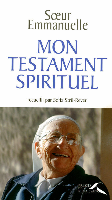 ebook cover of Mon testament spirituel, by Emmanuelle, Sofia Stril-Rever