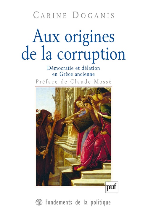 Couverture ebook de Aux origines de la corruption : Démocratie et délation en Grèce ancienne, de Carine Doganis