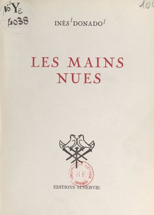Couverture ebook de Les mains nues, de Ines Donado