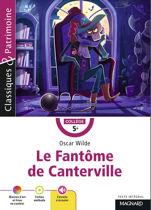 Couverture ebook de Le Fantôme de Canterville - Classiques et Patrimoine, de Oscar Wilde
