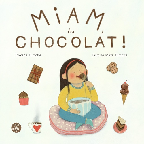 Couverture ebook de Miam, du chocolat, de Roxane Turcotte, Jasmine Mirra Turcotte