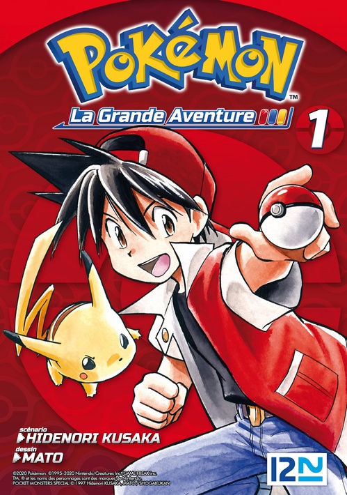 Couverture ebook de Pokémon, La Grande Aventure - tome 1, de Hidenori Kusaka