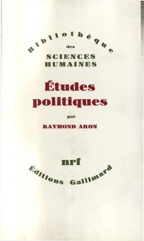 ebook cover of Études politiques, by Raymond Aron