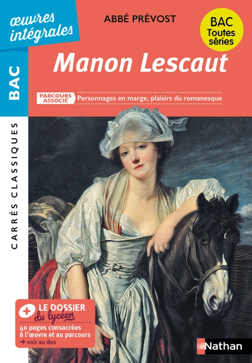 ebook cover of Manon Lescaut, by Abbé Prévost