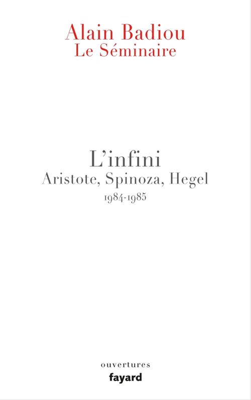 Couverture ebook de Le Séminaire - L'Infini., de Alain Badiou