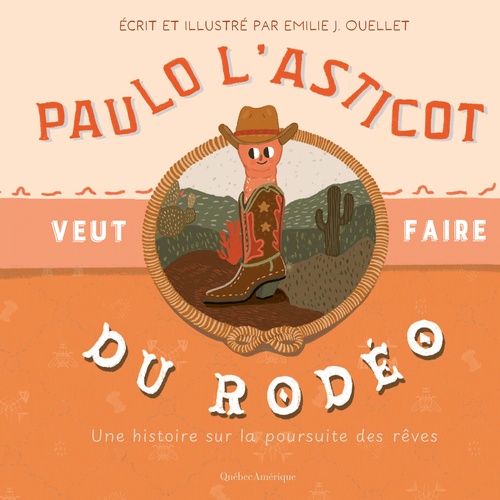 Couverture ebook de Paulo l´asticot veut faire du rodéo, de Emilie J. Ouellet