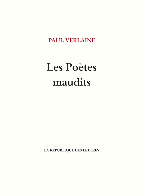 ebook cover of Les Poètes maudits, by Paul Verlaine