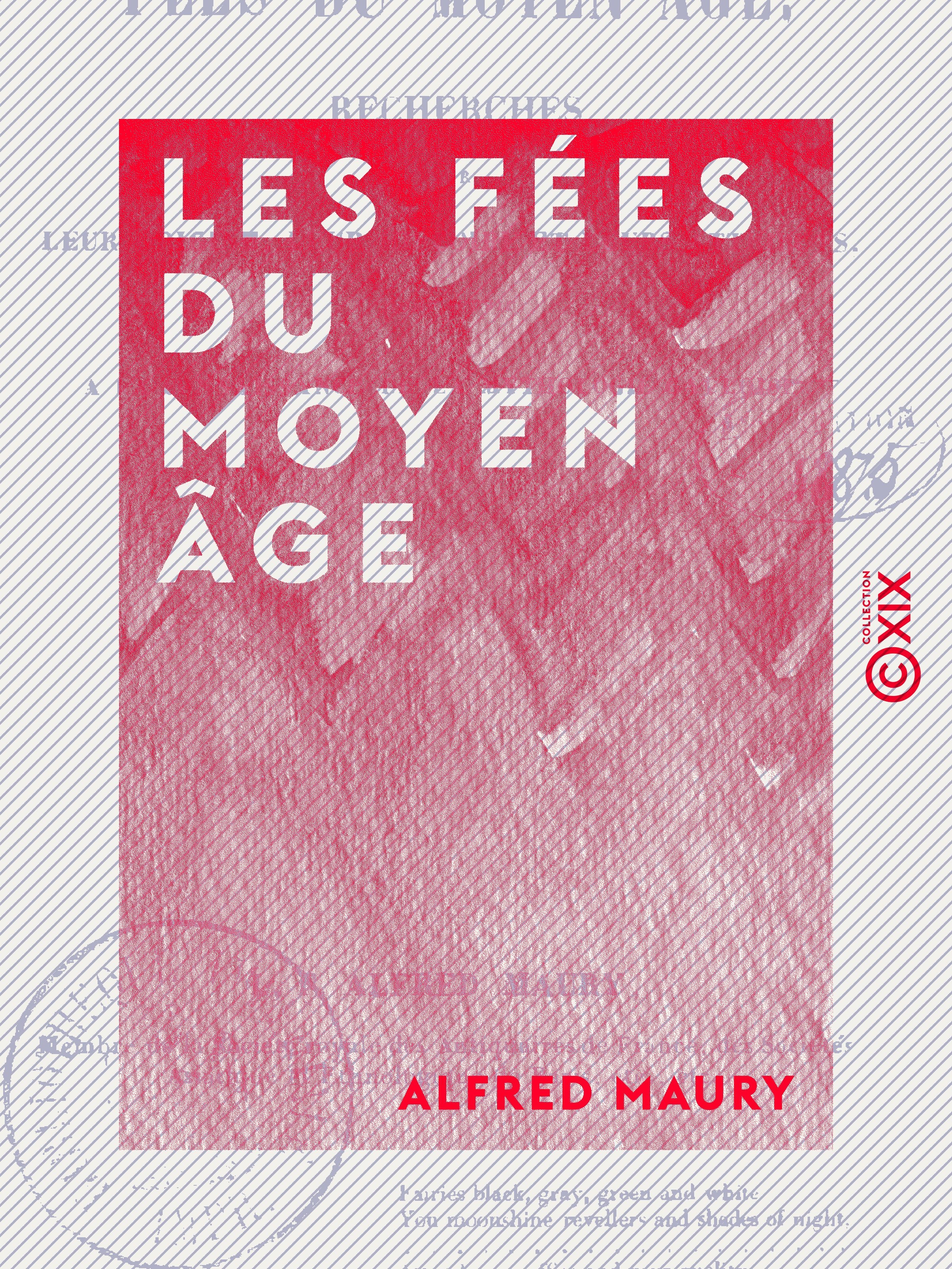 Couverture ebook de Les Fées du Moyen Âge, de Alfred Maury