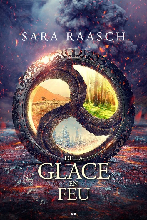ebook cover of De la glace en feu, by Sara Raasch