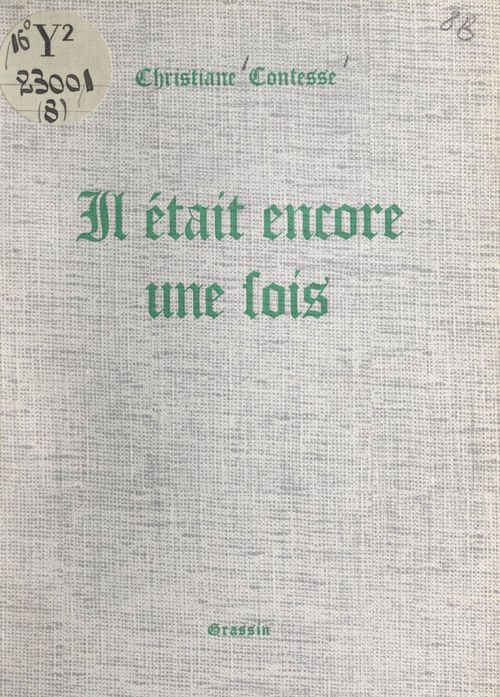Couverture ebook de Il était encore une fois, de Christiane Contesse