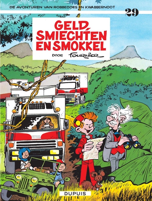 ebook cover of Geld, smiechten en smokkel, by Franquin