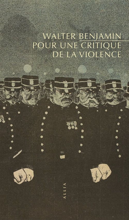 Couverture ebook de Pour une critique de la violence, de Walter Benjamin