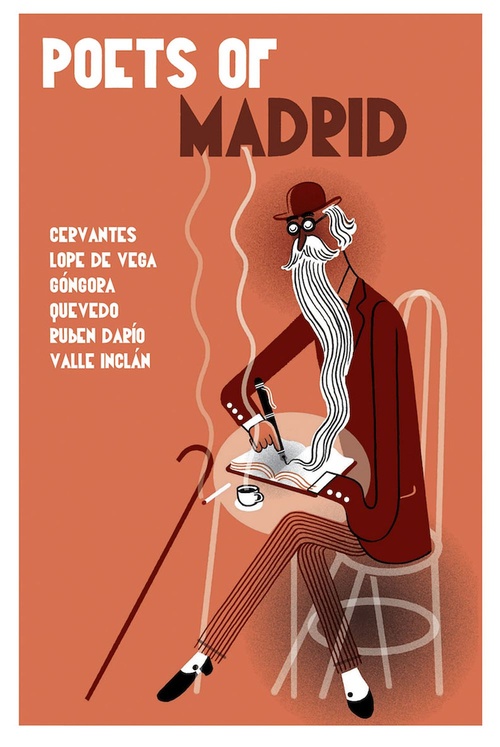 ebook cover of Poets of Madrid, by Francisco De Quevedo, Et Al., Miguel De Cervantes, Felix Lope De Vega