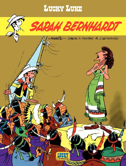 ebook cover of Lucky Luke - Tome 19 - Sarah Bernhardt, by Xavier Fauche, Morris, Jean Léturgie