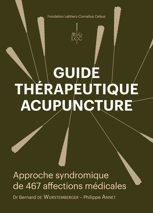 Couverture ebook de Guide thérapeutique acupuncture - Approche syndromique de 467 affections médicales, de Philippe Annet, Dr Bernard de Wurstemberger