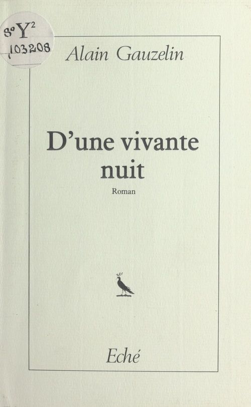 ebook cover of D'une vivante nuit, by Alain Gauzelin
