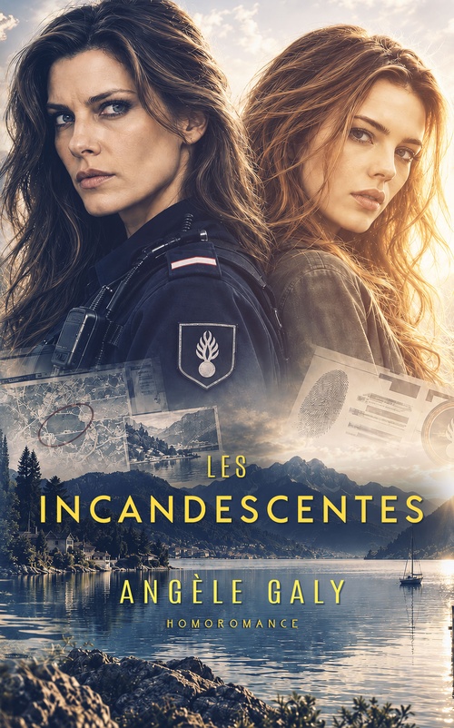Couverture ebook de Les incandescentes, de Angèle Galy, Homoromance Éditions - Romans Lesbiens