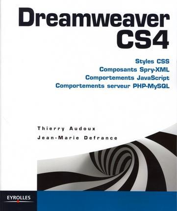 Couverture ebook de Dreamweaver CS4, de Audoux/Defrance