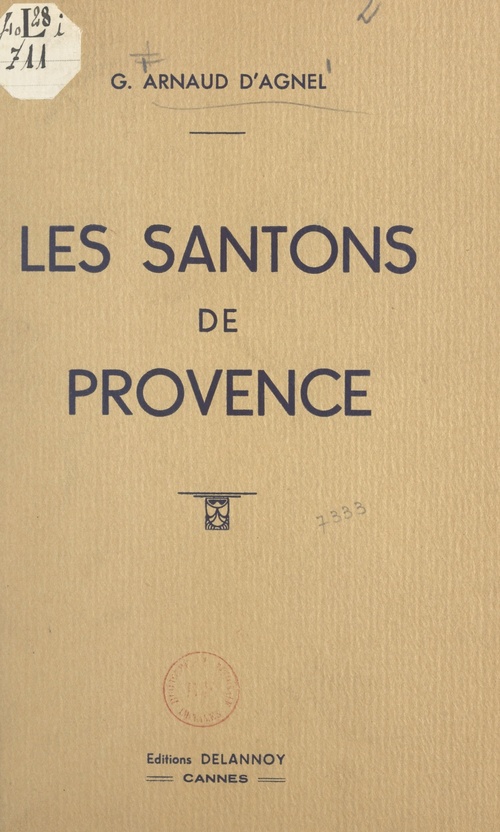 ebook cover of Les santons de Provence, by Gustave Arnaud D''Agnel